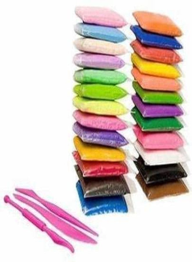 Eclet (Pack of 12) Air Dry Clay, Colorful Children Soft Clay, Creative Art Crafts, Gifts for Kids-Multi Color. Non-Toxic Modeling Magic Fluffy Foam Bouncing Clay Putty Kit for Kids with Tools .7 - Image 1